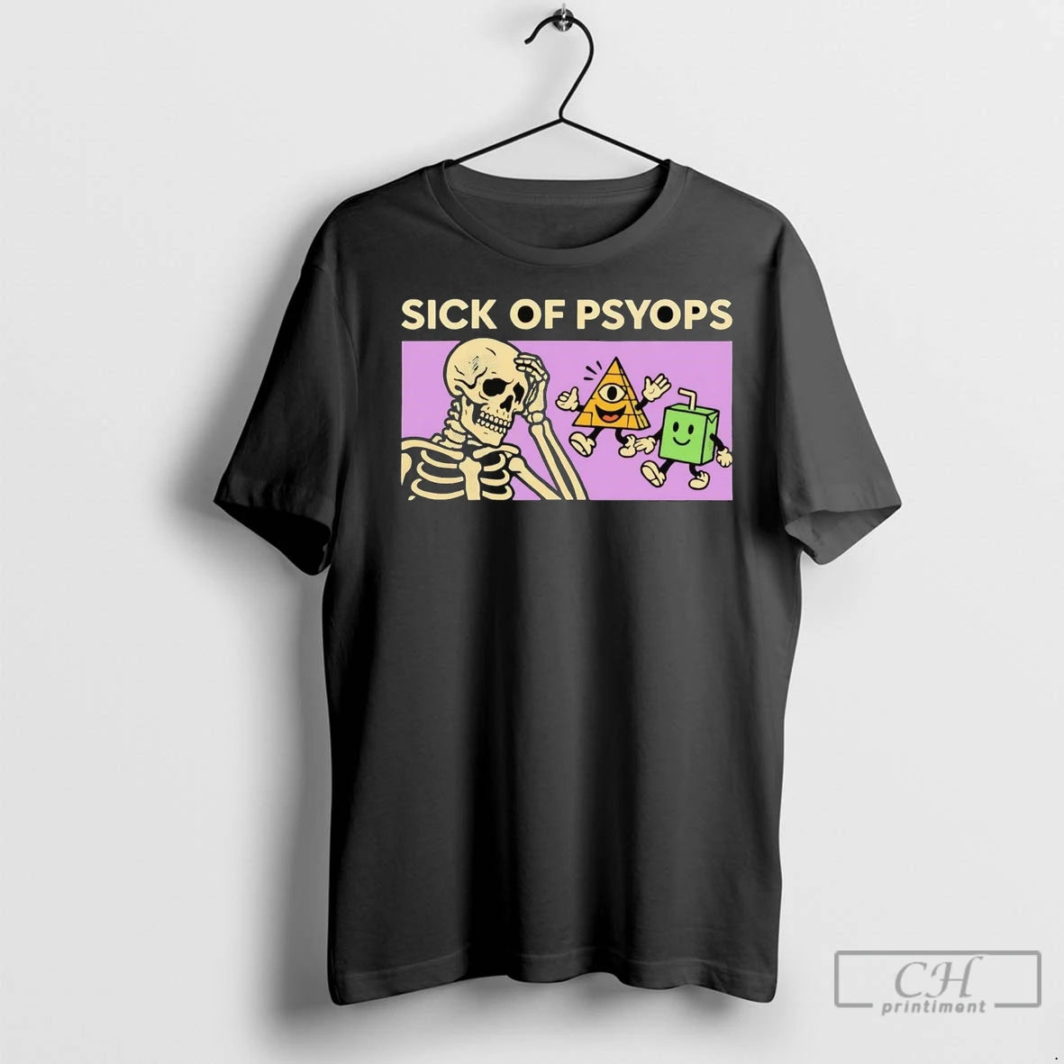 Premium Skeleton Sick Of Psyops T-Shirts, Hoodie, Sweatshirt | InkNestWear.com