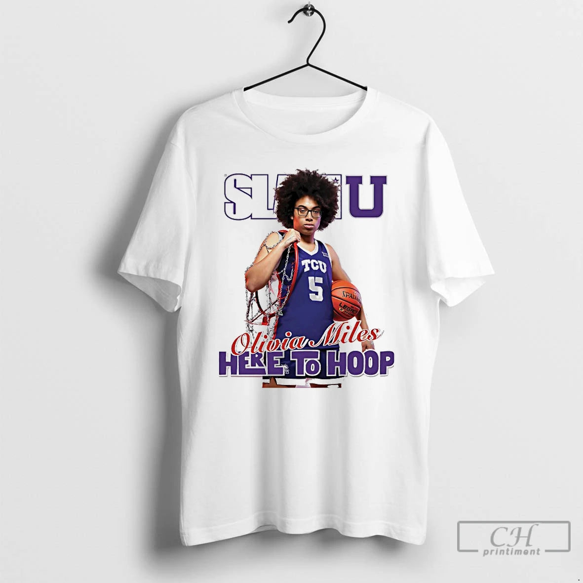 Premium Slam U Olivia Miles Here To Hoop T-Shirts, Hoodie, Sweatshirt | InkNestWear.com