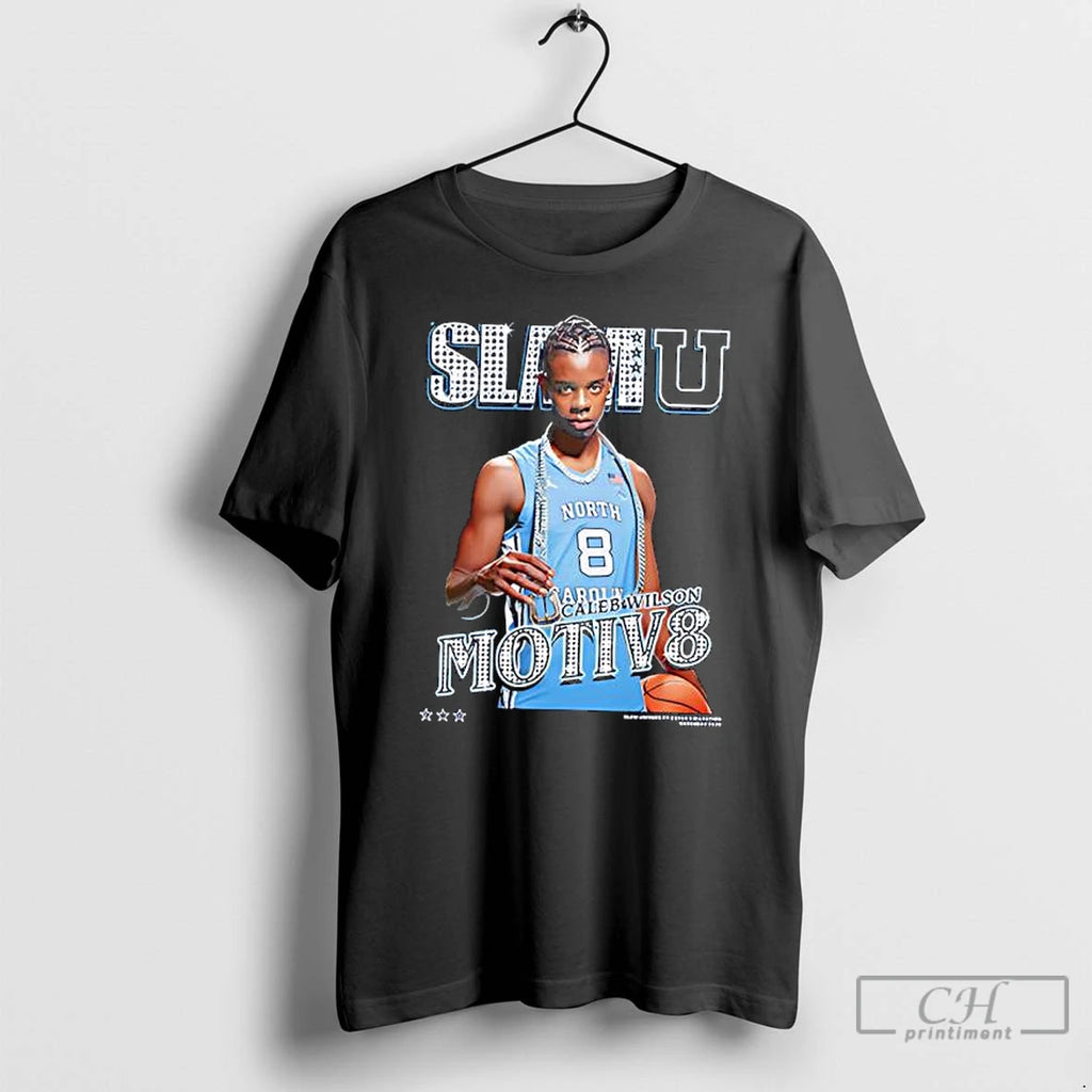 Premium Slamu Caleb Wilson North Carolina Tar Heels Motiv8 T-Shirts, Hoodie, Sweatshirt | InkNestWear.com