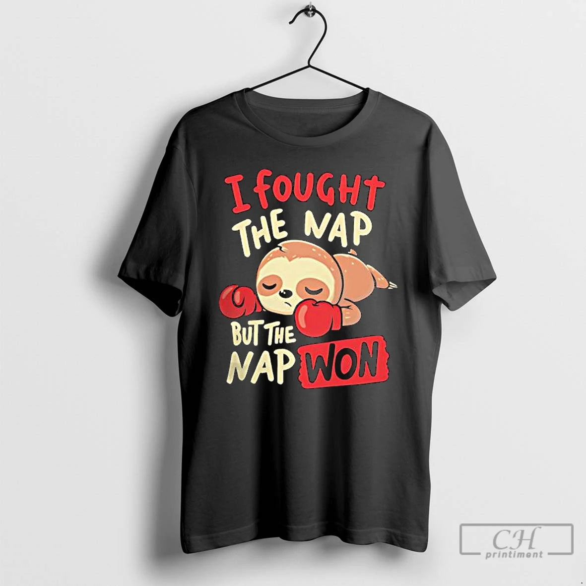 Premium Sloth I Fought The Nap But The Nap Won T Shirts Hoodie, Sweatshirt | InkNestWear.com