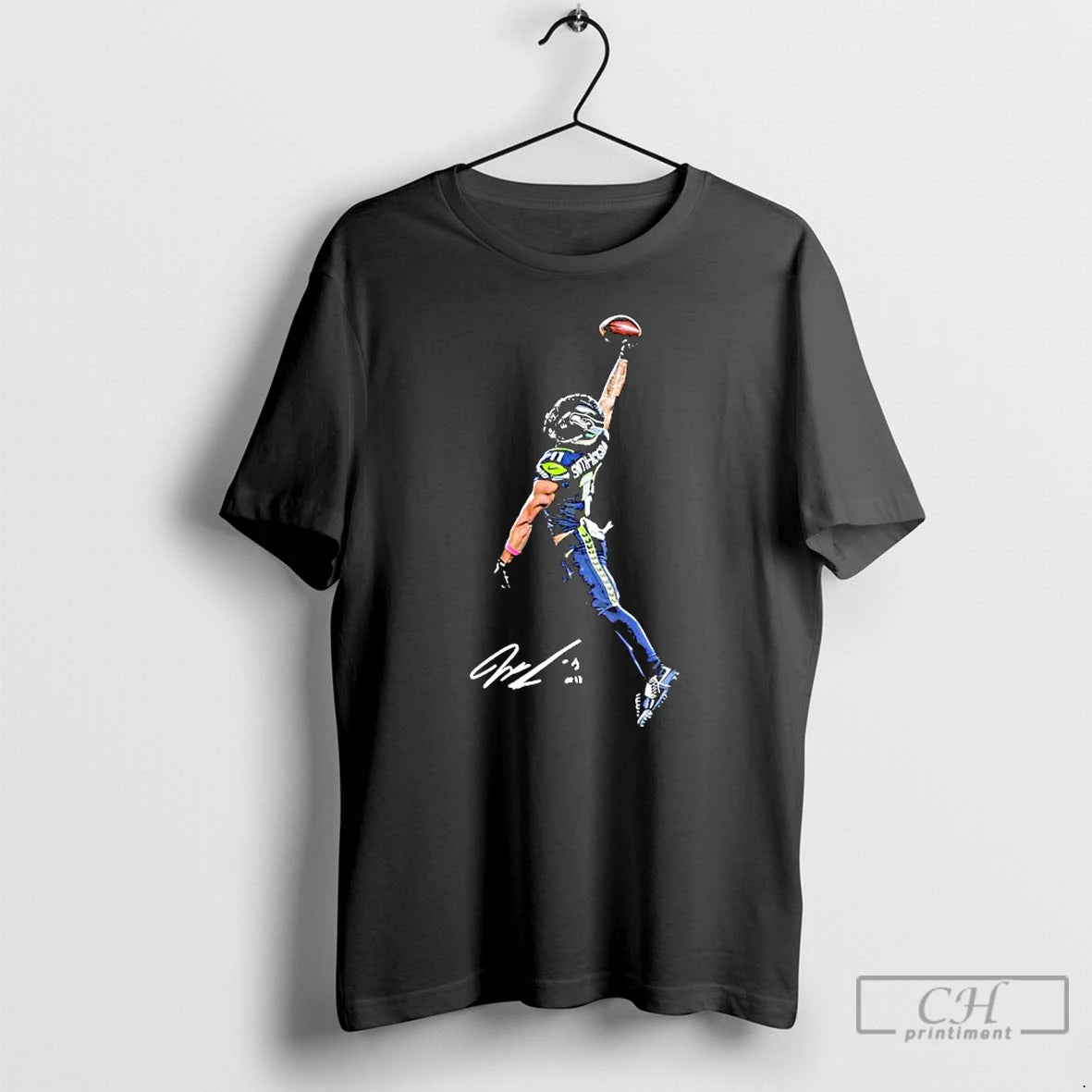 Premium Smith Njigba Posterized Signatures T Shirts Hoodie, Sweatshirt | InkNestWear.com
