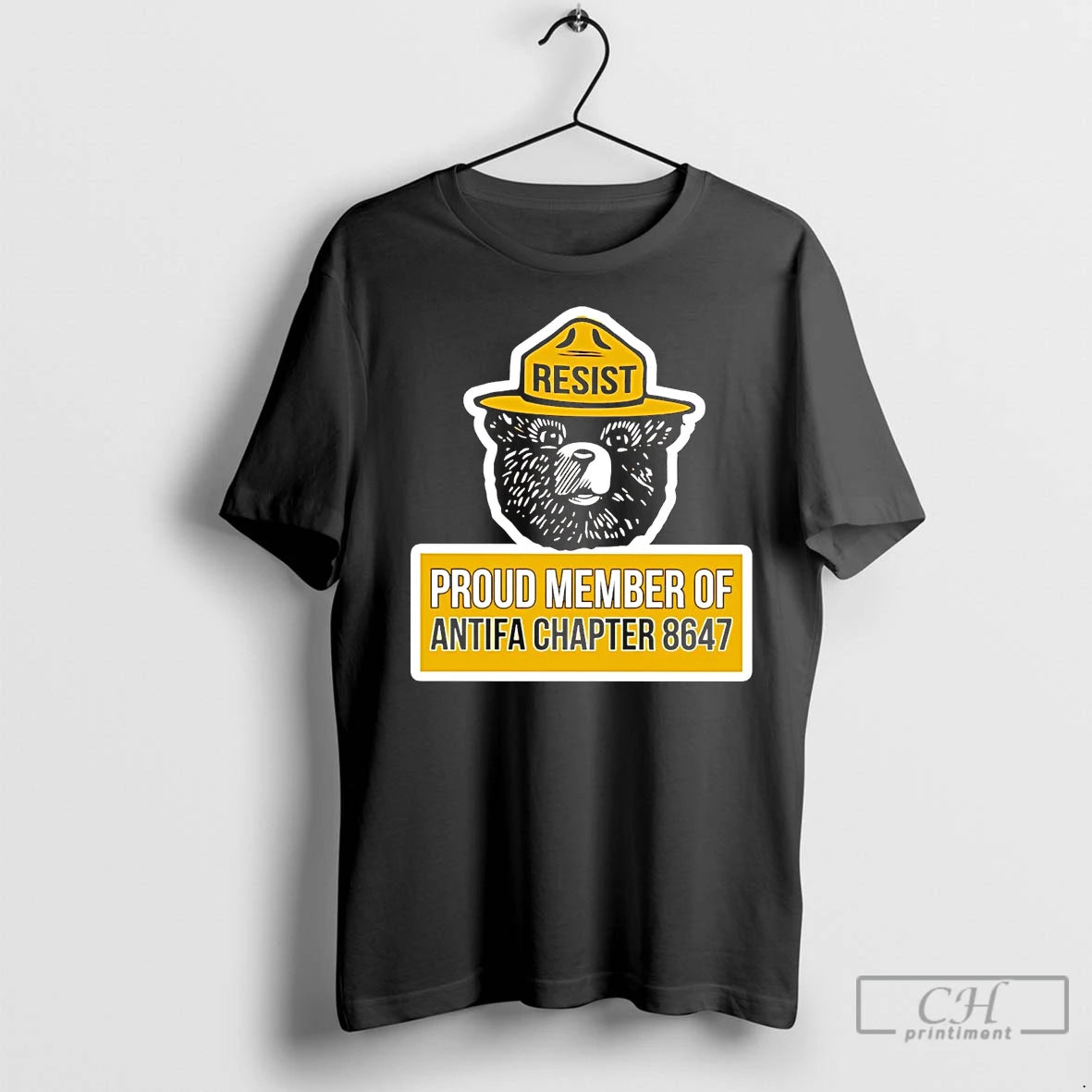 Premium Smokey Bear Proud Member Of Antifa Chapter 8647 T-Shirts, Hoodie, Sweatshirt | InkNestWear.com