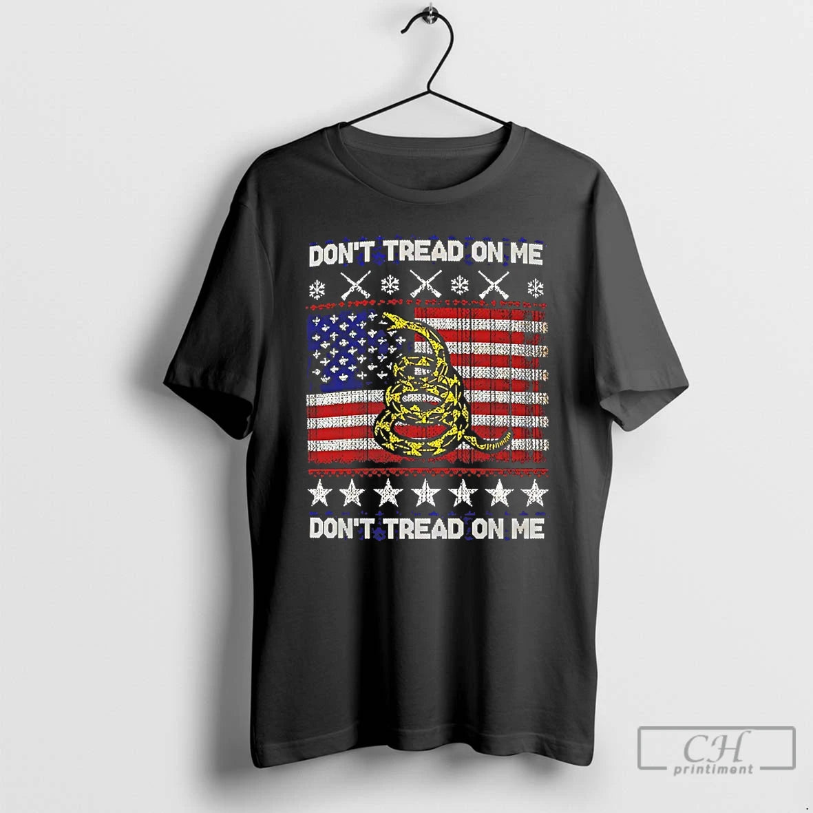 Premium Snake Dont Tread On Me Ugly Xmas T-Shirts, Hoodie, Sweatshirt | InkNestWear.com