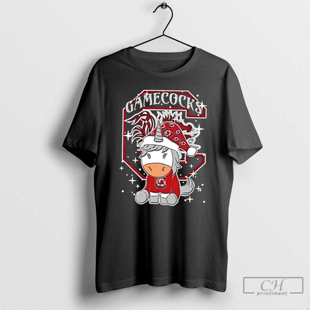 Premium South Carolina Gamecocks Football X Unicorn Merry Christmas T Shirts Hoodie, Sweatshirt | InkNestWear.com