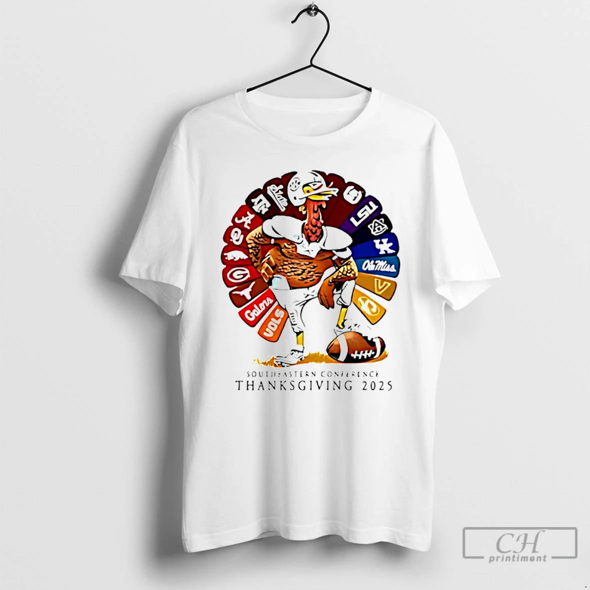Premium Southeastern Conference Thanksgiving 2025 Turkey Sport Teams T Shirts Hoodie, Sweatshirt | InkNestWear.com