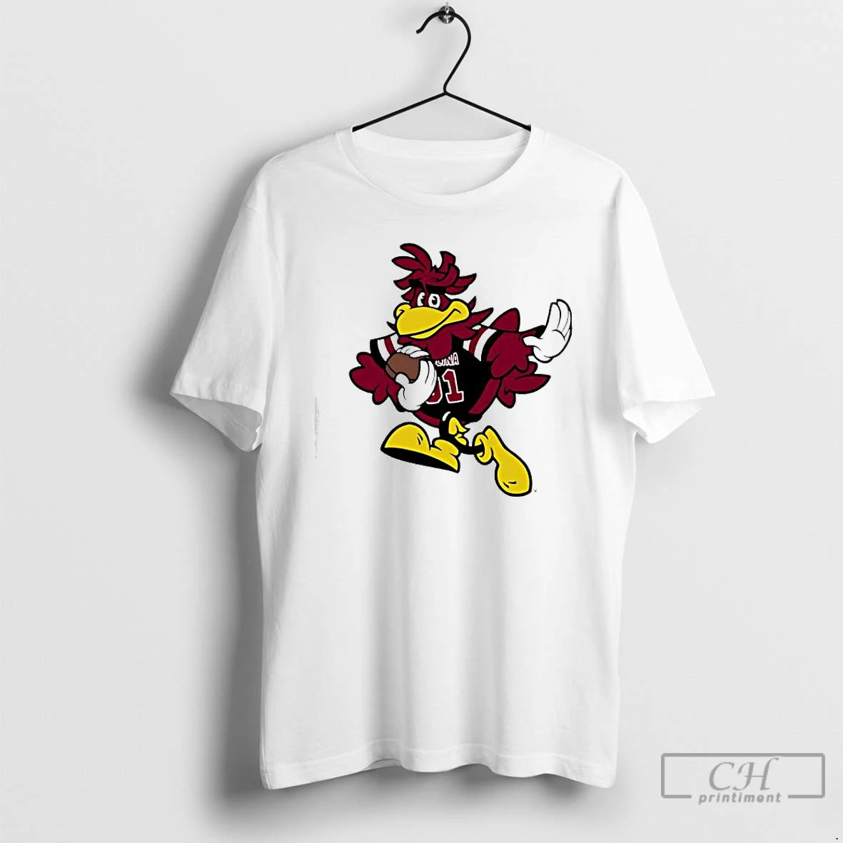 Premium Sporty Cocky University Of South Carolina Mascot Graphic T Shirts Hoodie, Sweatshirt | InkNestWear.com