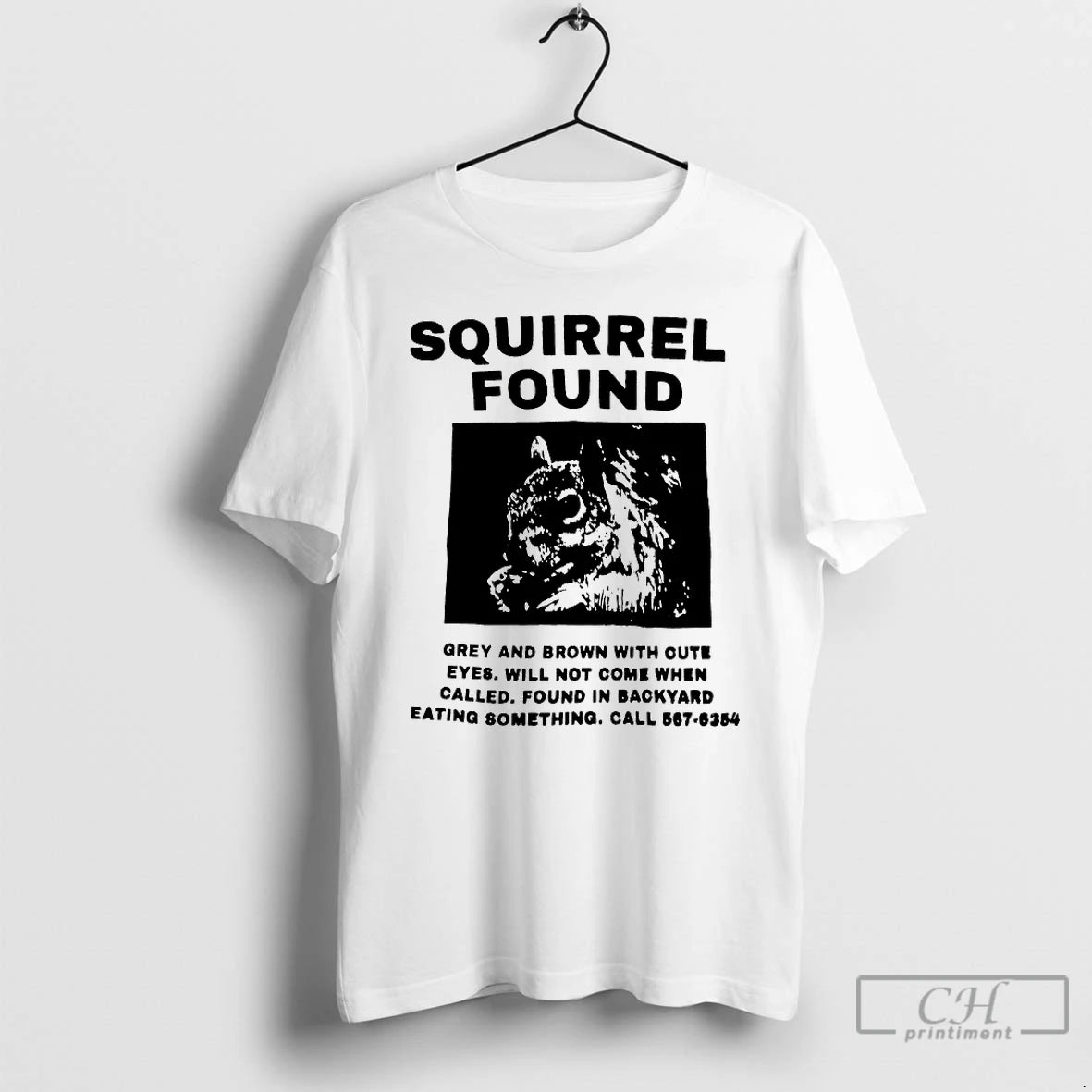 Premium Squirrel Found Grey And Brown With Out Eyes T-Shirts, Hoodie, Sweatshirt | InkNestWear.com