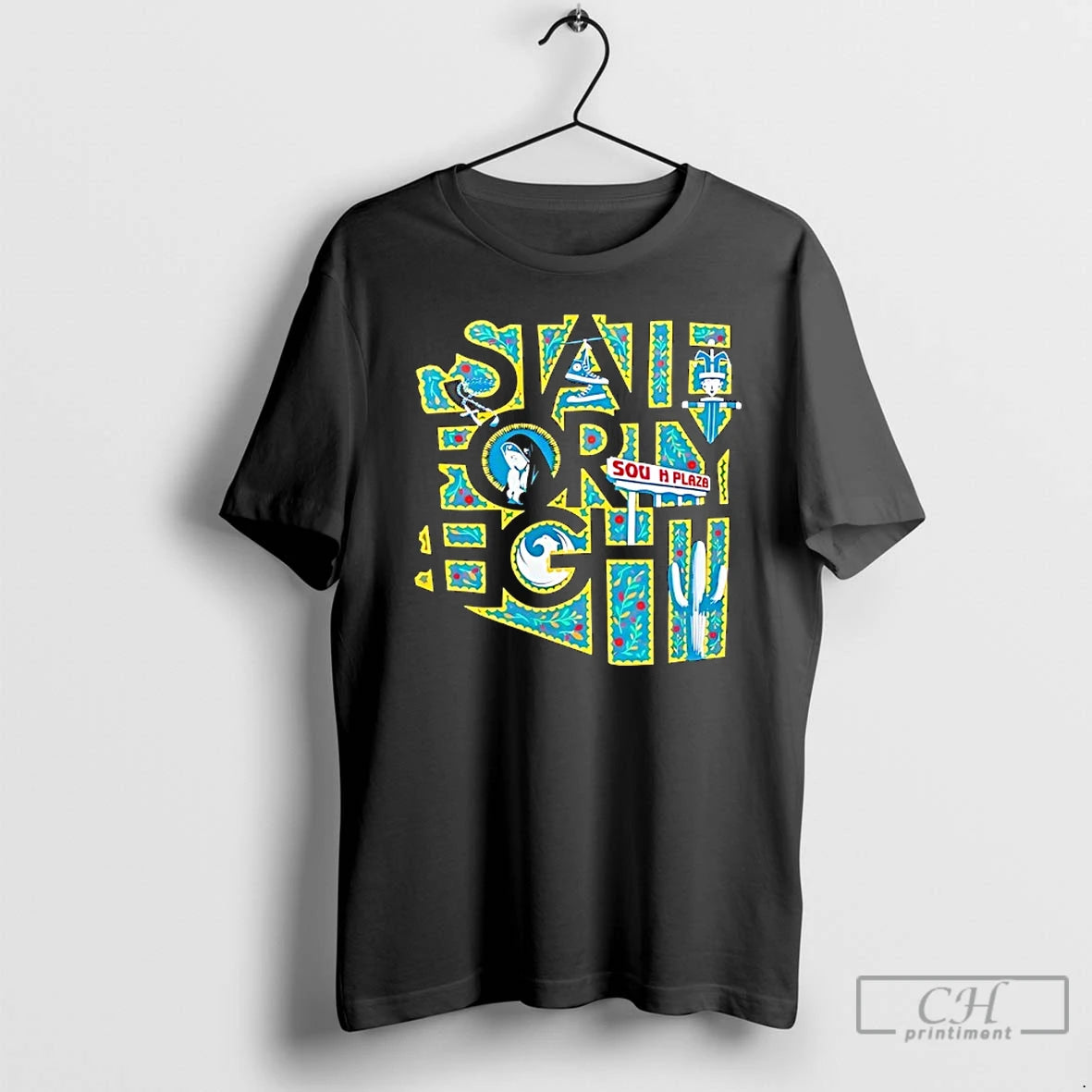 Premium State Forty Eight Sun Harbor Plaza T Shirts Hoodie, Sweatshirt | InkNestWear.com