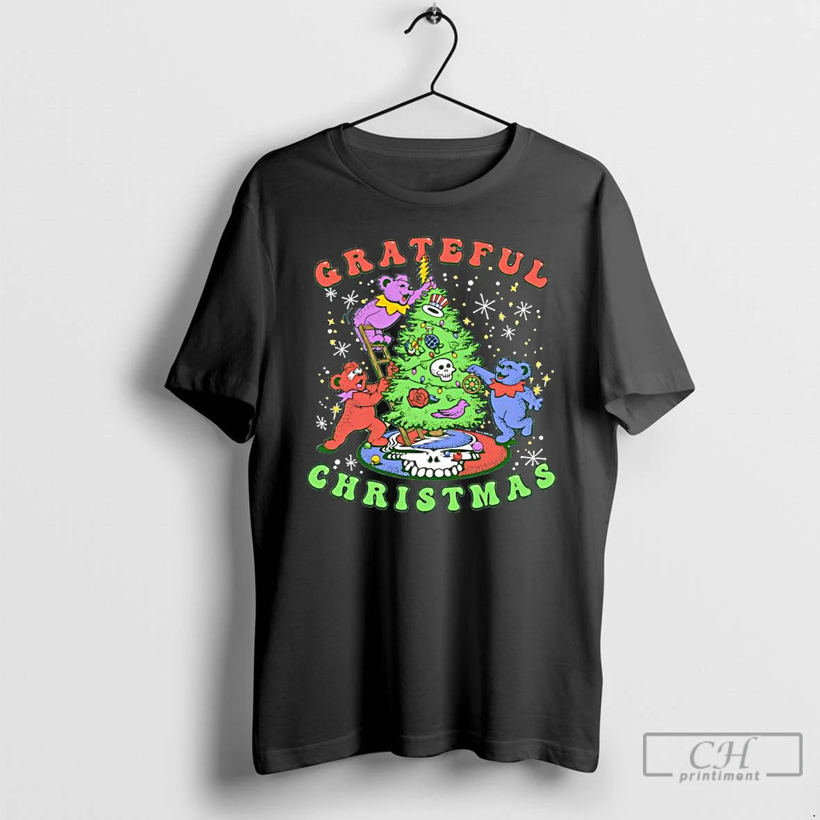 Premium Steal Your Face Skull Grateful Dead Dancing Bears Christmas T-Shirts, Hoodie, Sweatshirt | InkNestWear.com