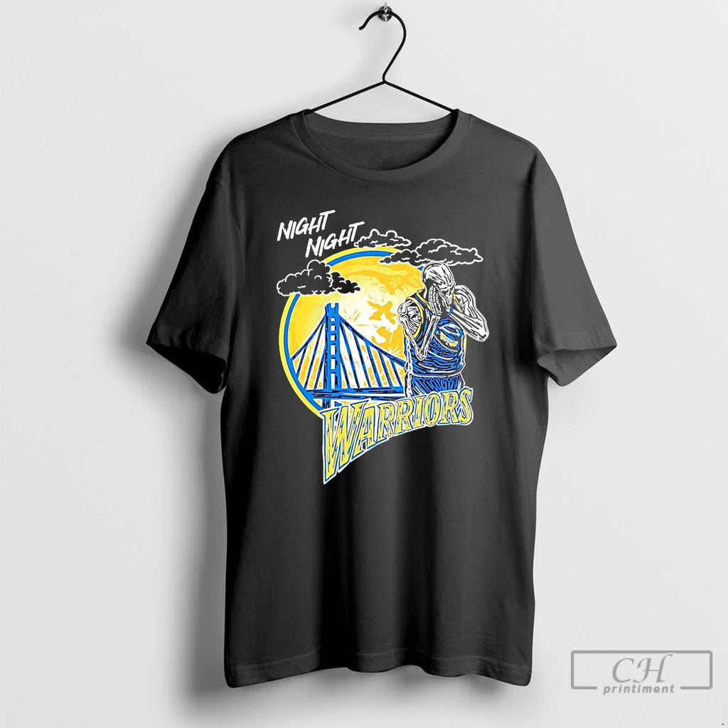 Premium Stephen Curry Skeleton Night Night Warriors T Shirts Hoodie, Sweatshirt | InkNestWear.com