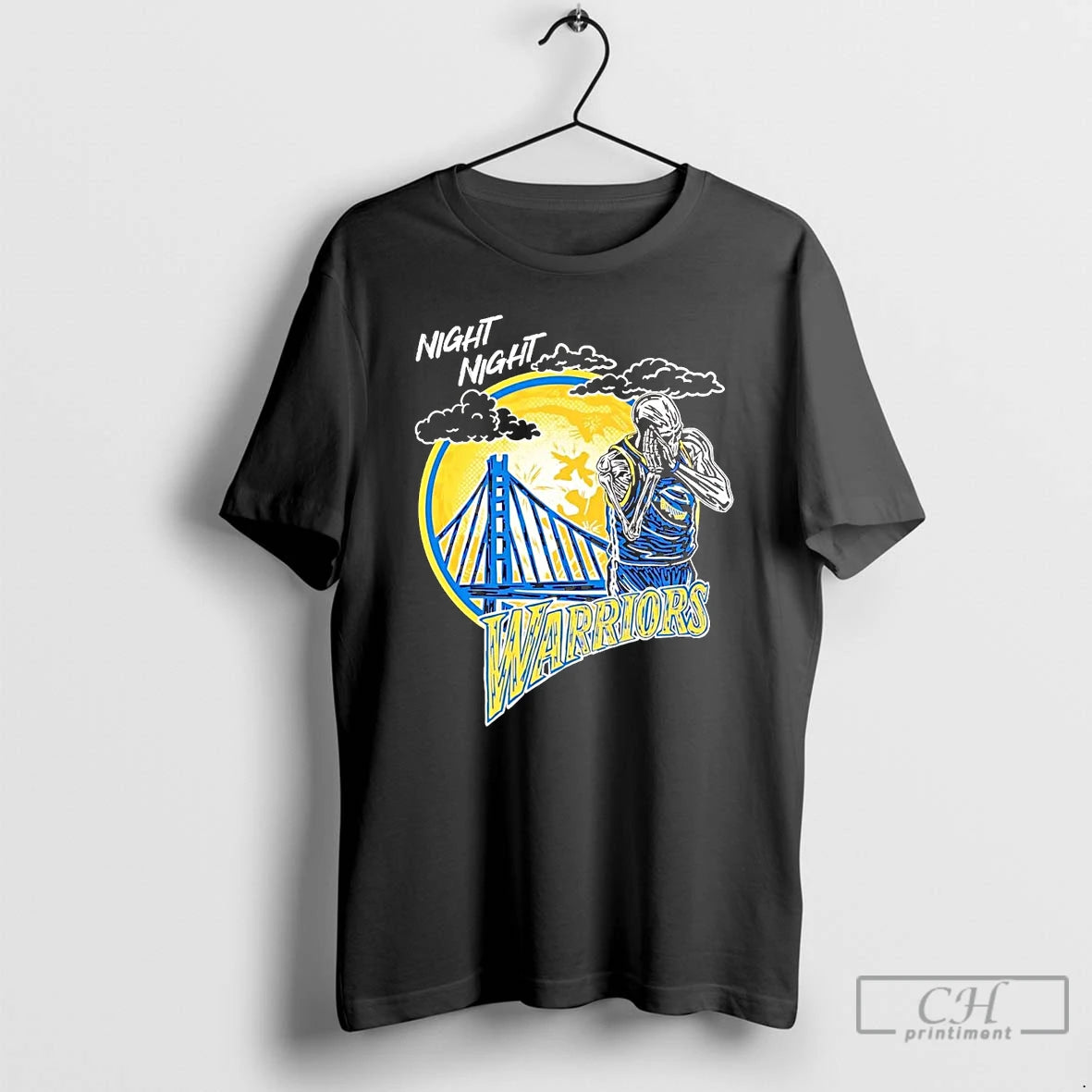 Premium Stephen Curry Skeleton Night Night Warriors T Shirts Hoodie, Sweatshirt | InkNestWear.com