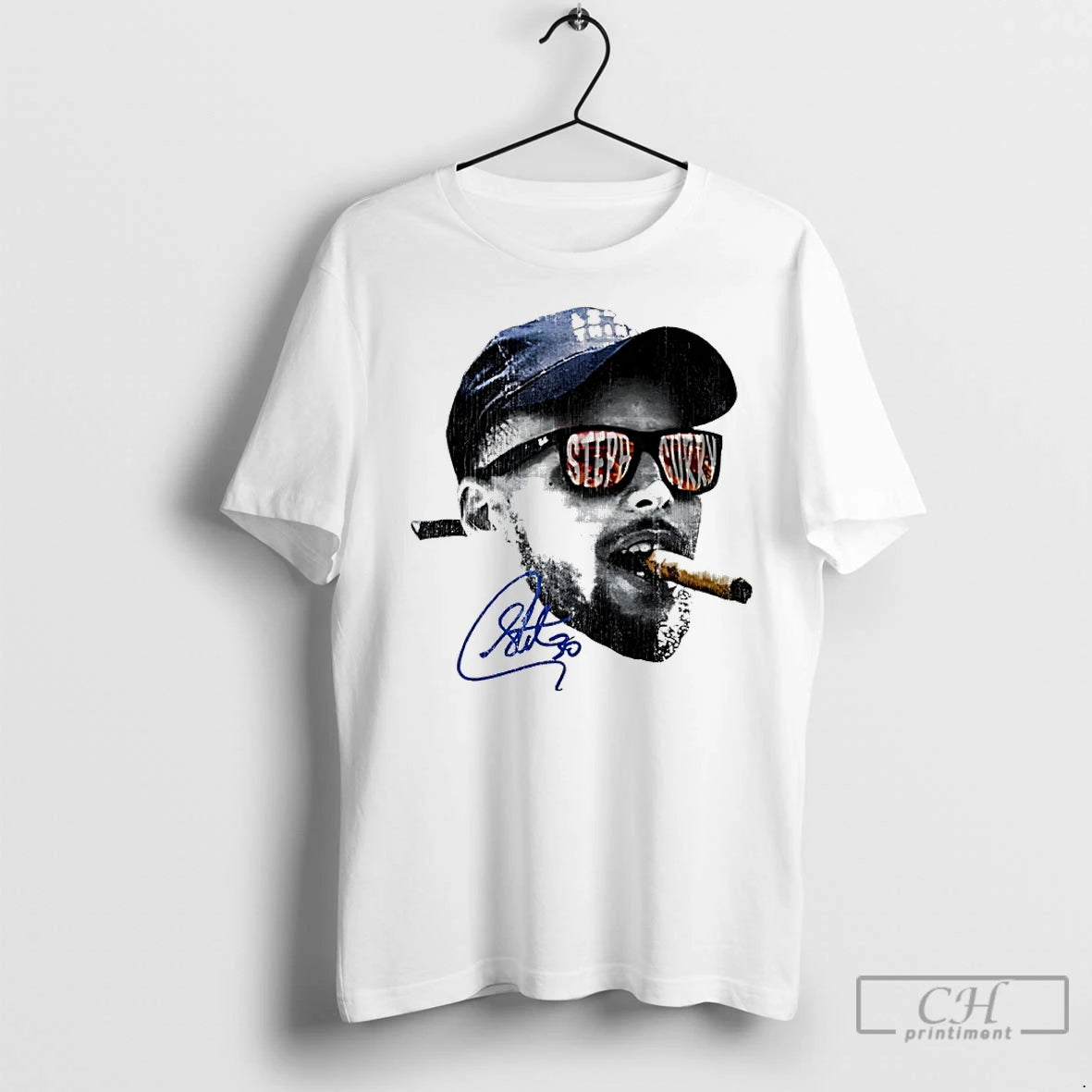 Premium Stephen Curry Cigar Head Signature T-Shirts, Hoodie, Sweatshirt | InkNestWear.com