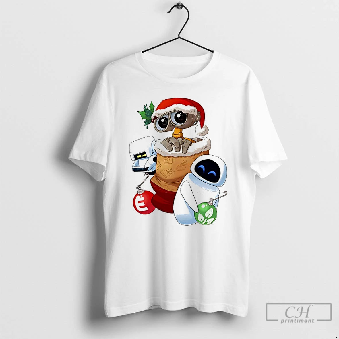 Stocking Stuffer Robot Friends Wall E Eve T-Shirts, Hoodie, Sweatshirt