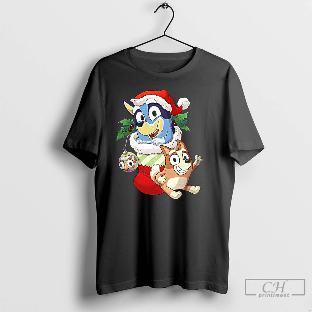 Premium Stocking Stuffer Bluey And Bingo Cartoon T Shirts Hoodie, Sweatshirt | InkNestWear.com