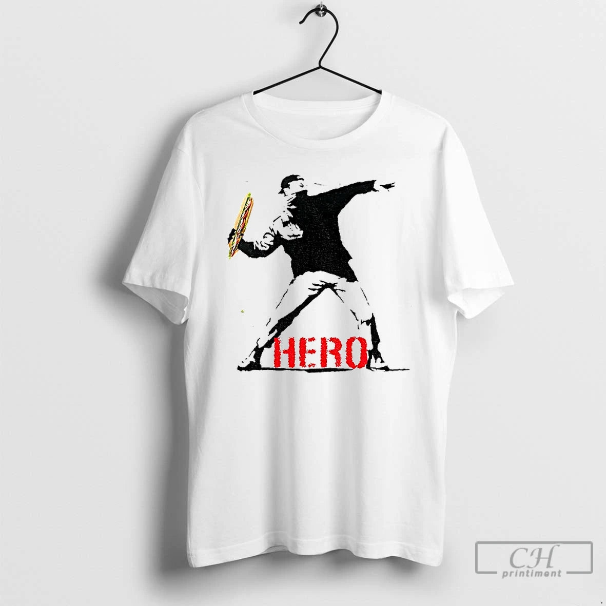 Premium Subway Sandwich Guy Washington D C Subway Hero Throwing T Shirts Hoodie, Sweatshirt | InkNestWear.com