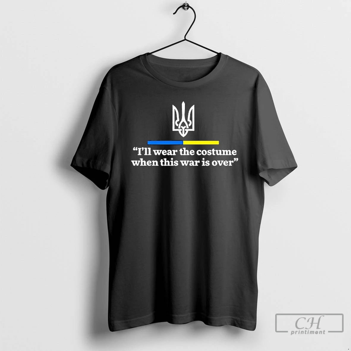 Premium Support Ukraine I Will Wear A Costume When War Is Over T Shirts Hoodie, Sweatshirt | InkNestWear.com
