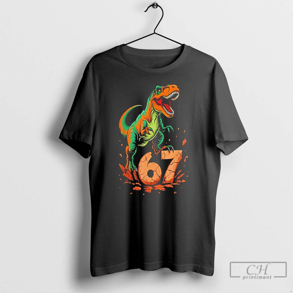 Premium T Rex Six Seven Tyrannosaurus Dinosaur T Shirts Hoodie, Sweatshirt | InkNestWear.com