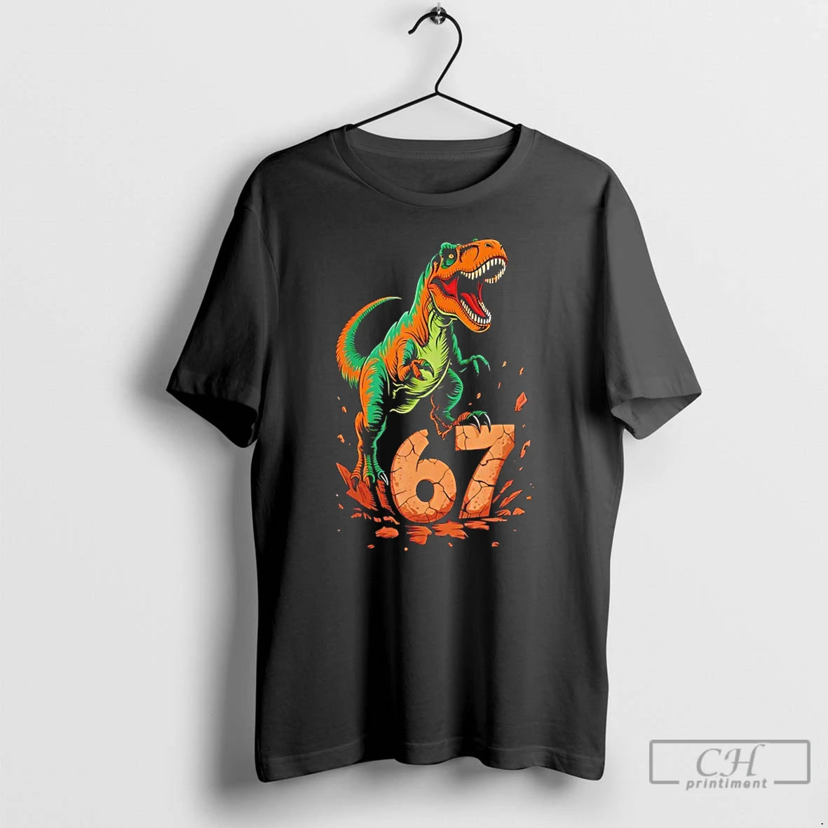 Premium T Rex Six Seven Tyrannosaurus Dinosaur T Shirts Hoodie, Sweatshirt | InkNestWear.com