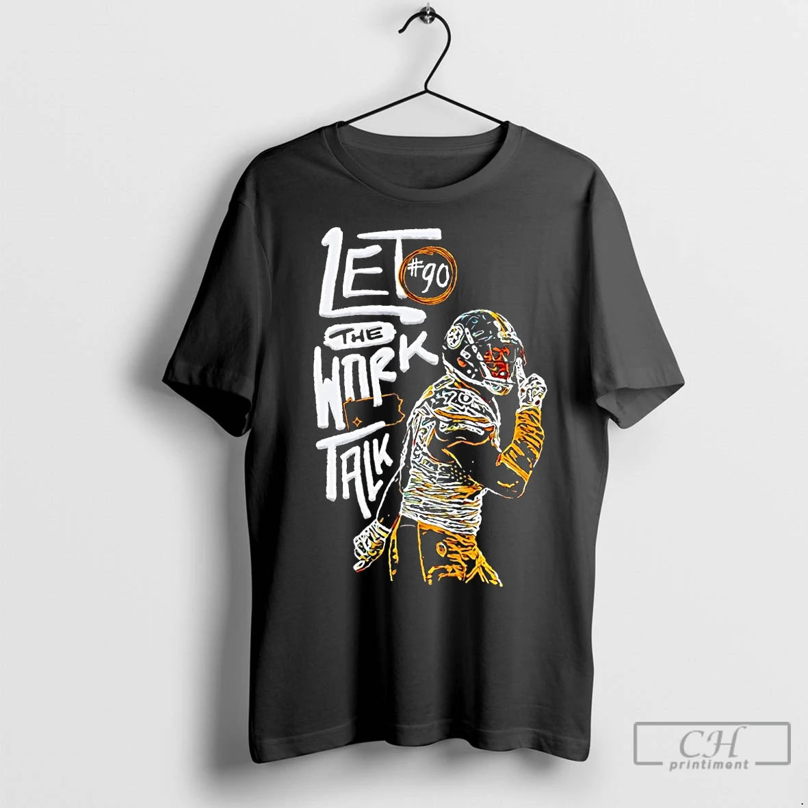 Premium T J Watt Let The Work Talk T-Shirts, Hoodie, Sweatshirt | InkNestWear.com