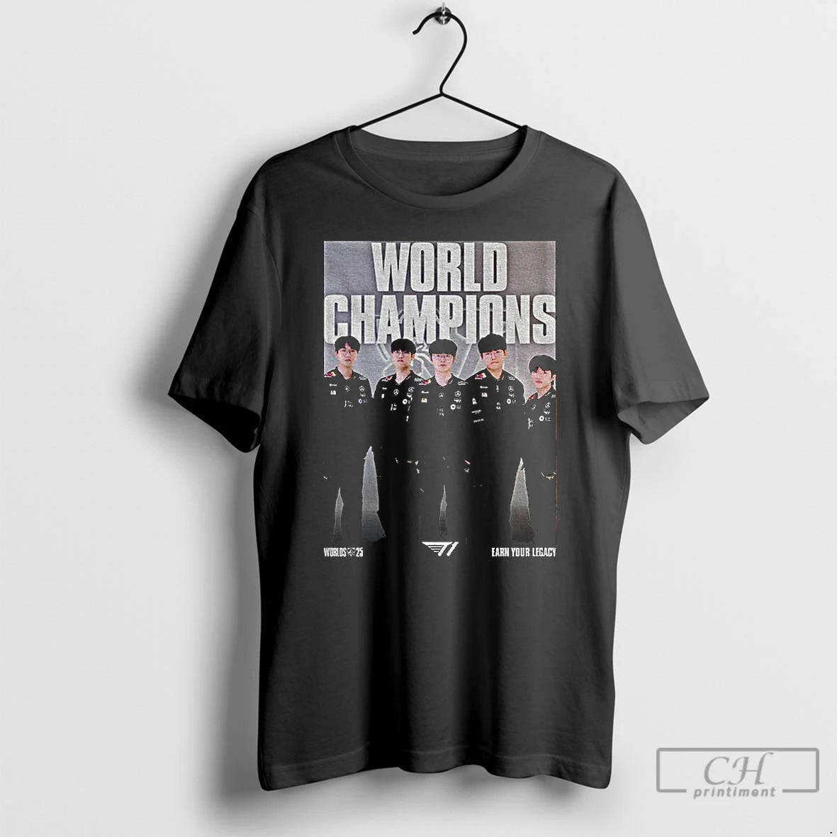 Premium T1 World Champions League Of Legends Worlds 2025 Victory T Shirts Hoodie, Sweatshirt | InkNestWear.com