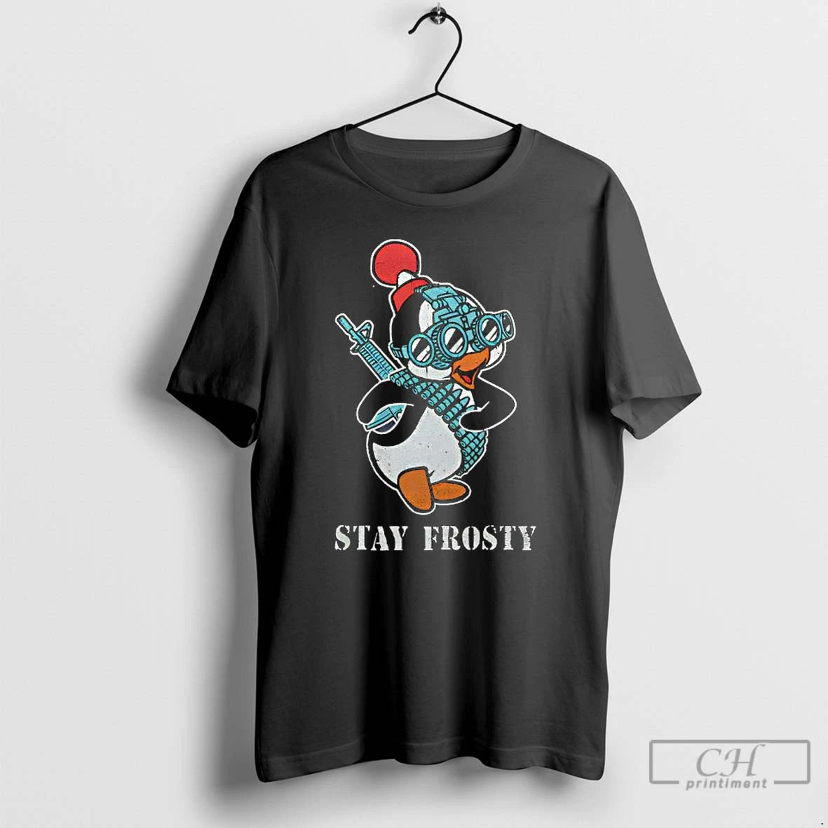 Premium Tactical Penguin Stay Frosty T Shirts Hoodie, Sweatshirt | InkNestWear.com