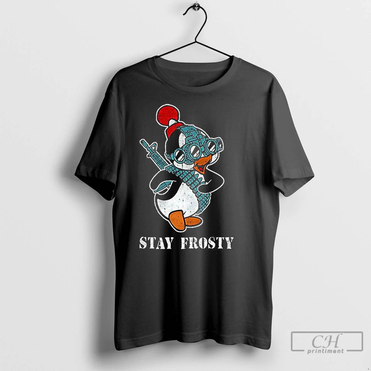 Premium Tactical Penguin Stay Frosty Funny T-Shirts, Hoodie, Sweatshirt | InkNestWear.com
