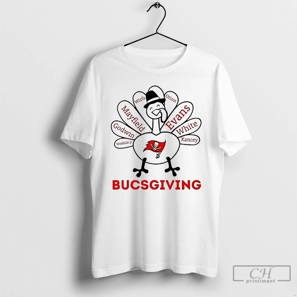 Premium Tampa Bay Buccaneers Turkey Bucsgiving Thanksgiving With Heroes T Shirts Hoodie, Sweatshirt | InkNestWear.com