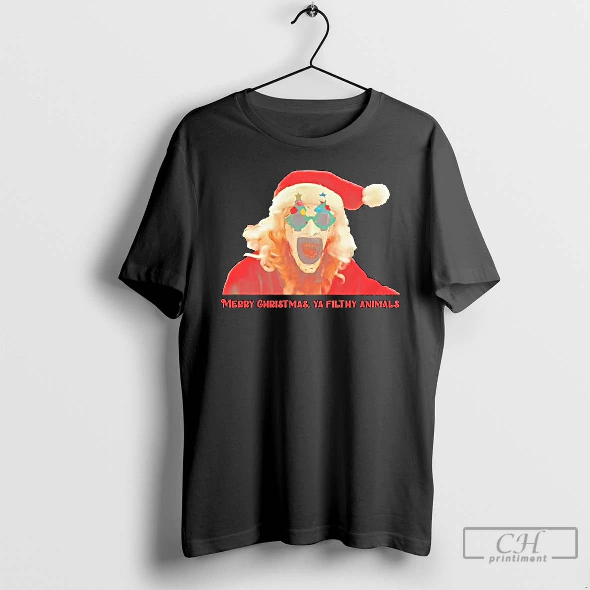 Premium Terrifier Santa Claus Merry Chrismas Ya Filthy Animals T Shirts Hoodie, Sweatshirt | InkNestWear.com