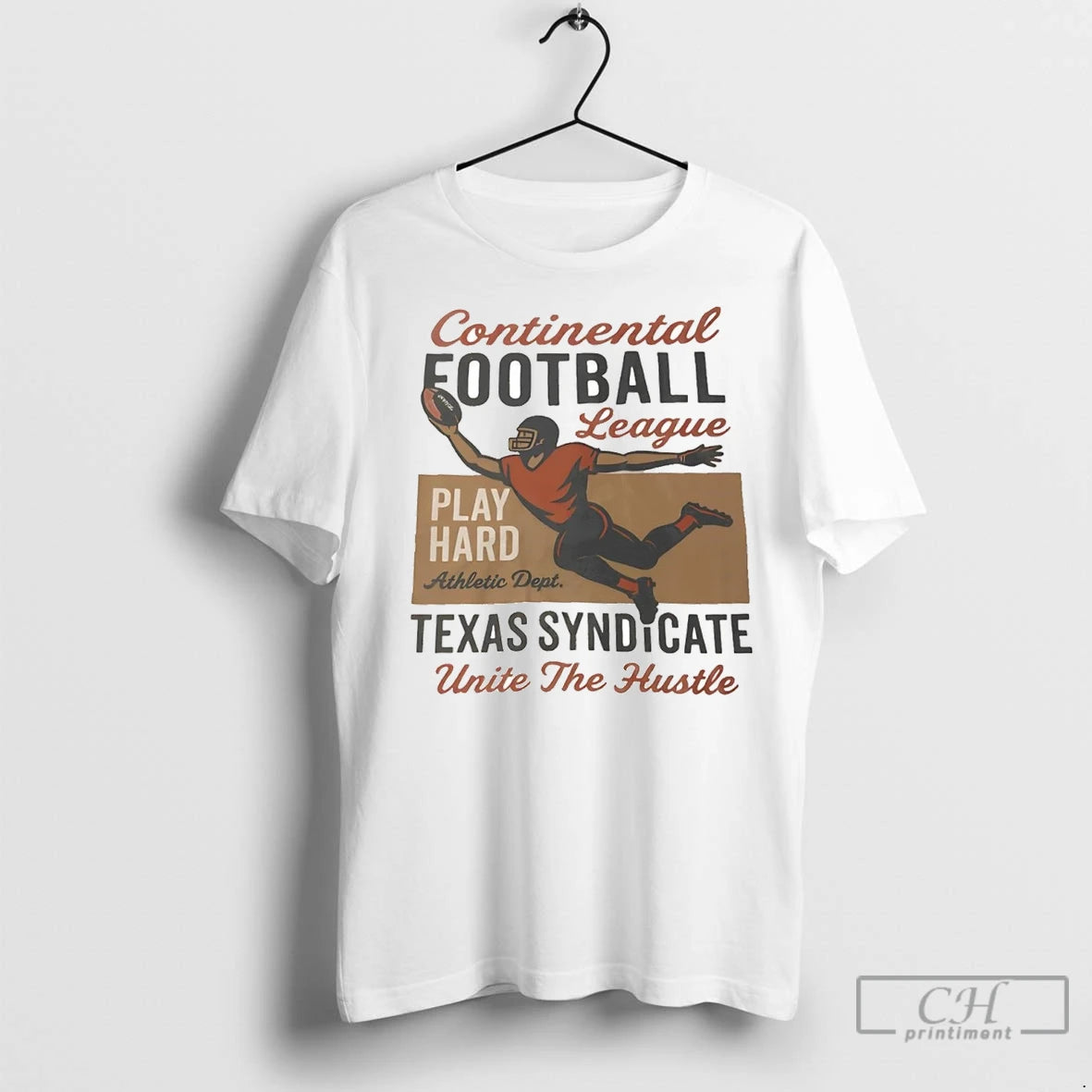 Premium Texas Syndicate Play Hard Athletic Dept Continental Football League T-Shirts, Hoodie, Sweatshirt | InkNestWear.com