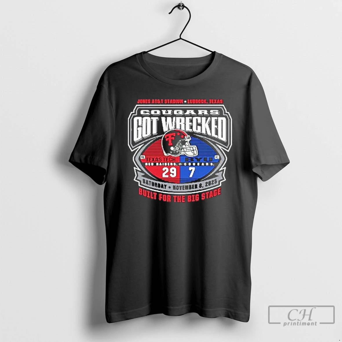 Premium Texas Tech Beat Byu Cougars Got Wrecked Built For The Big State T Shirts Hoodie, Sweatshirt | InkNestWear.com