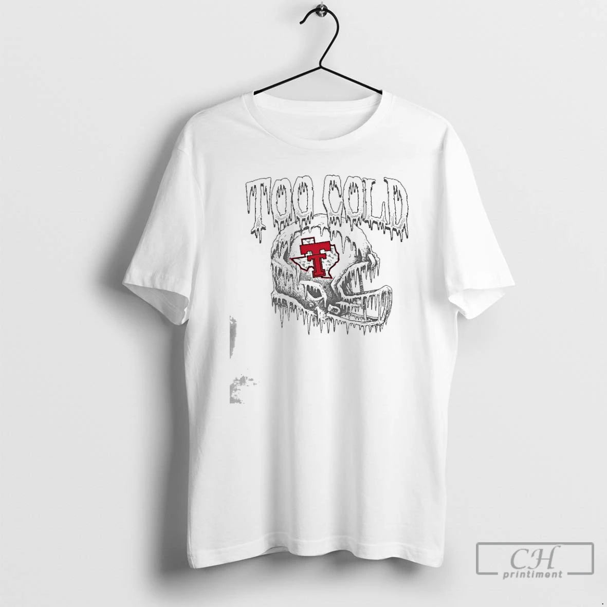 Premium Texas Tech Football Too Cold Helmet T Shirts Hoodie, Sweatshirt | InkNestWear.com