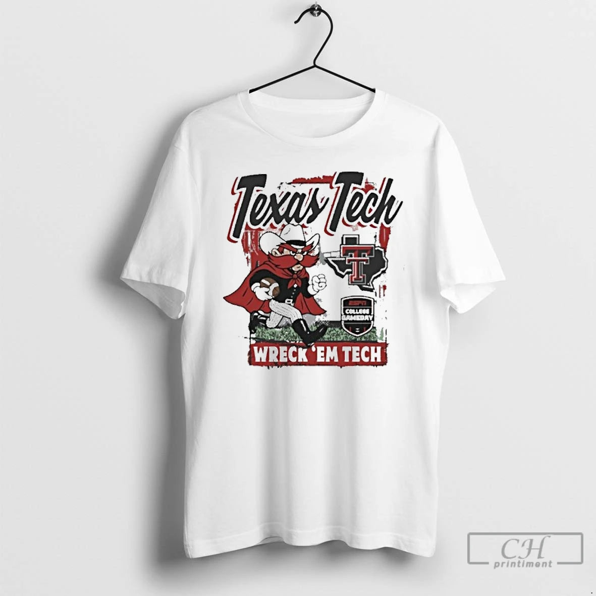 Premium Texas Tech Red Raiders Espn College Gameday Wreck Em Tech Classic Runner T Shirts Hoodie, Sweatshirt