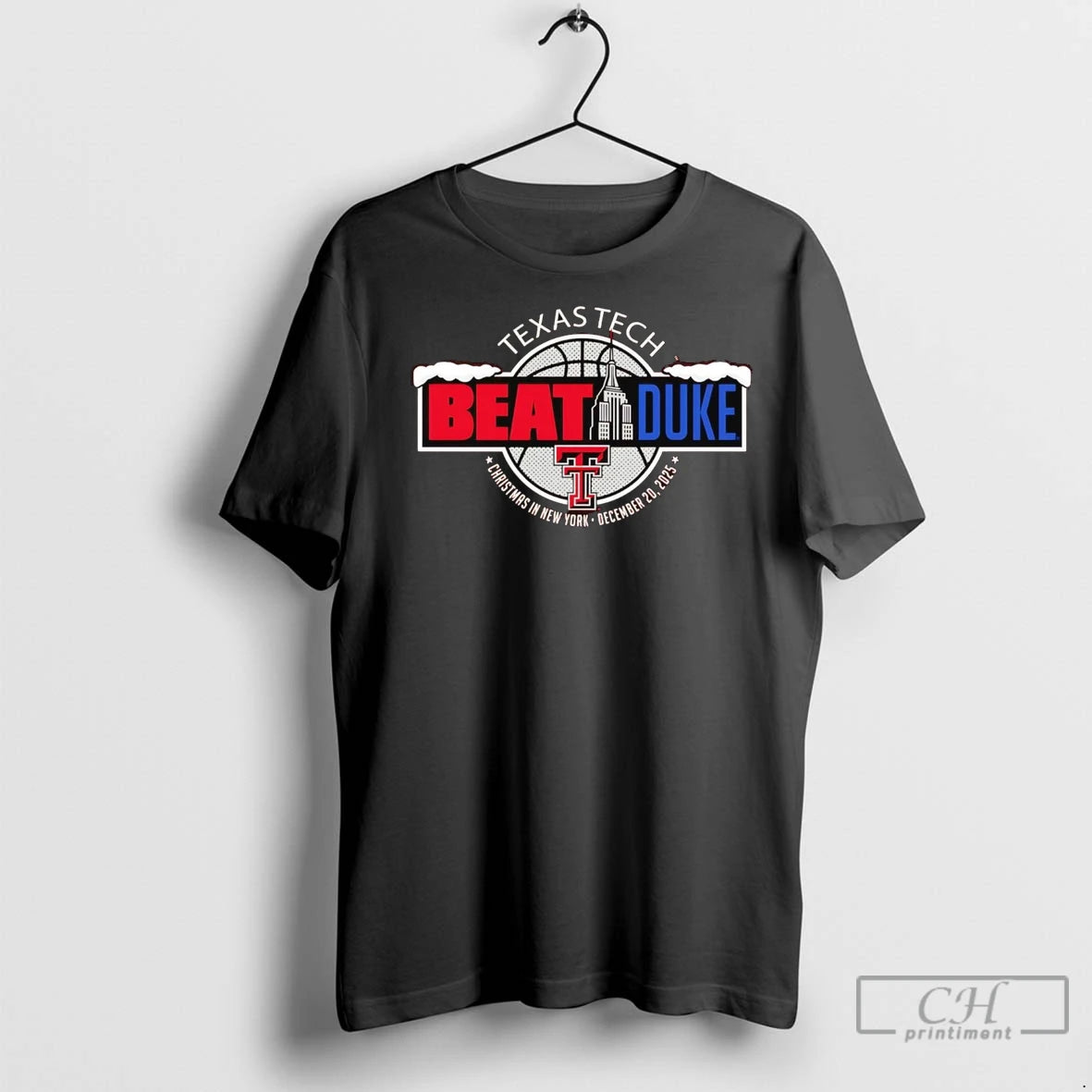 Premium Texas Tech Red Raiders Beat Duke 2025 Christmas In New York T-Shirts, Hoodie, Sweatshirt | InkNestWear.com