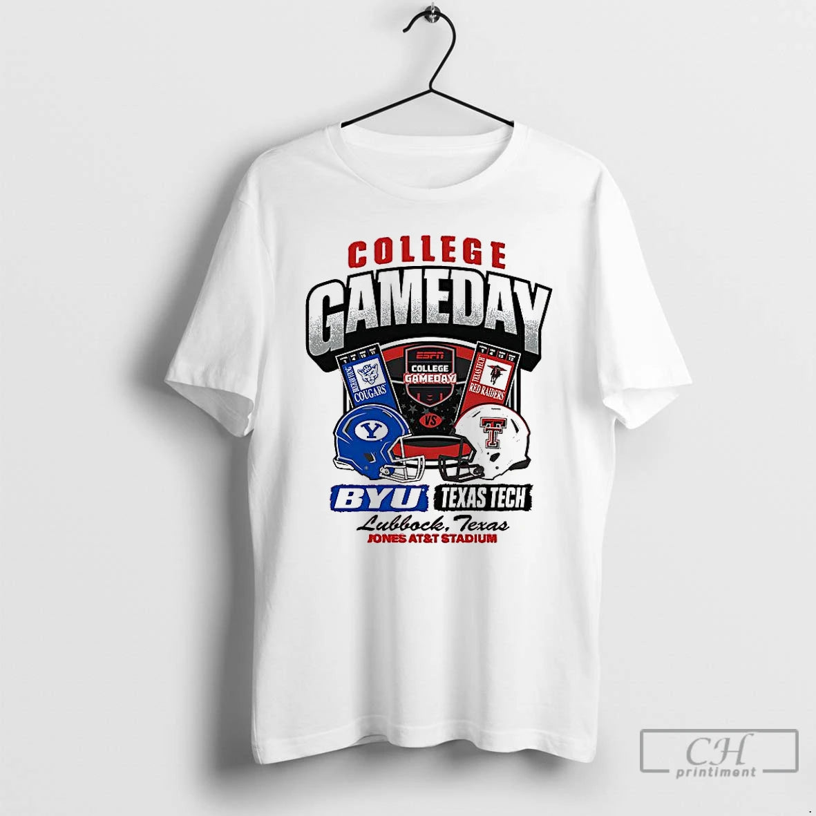 Premium Texas Tech Red Raiders Vs Byu Cougars Ncaa College Gameday Ticket T Shirts Hoodie, Sweatshirt | InkNestWear.com