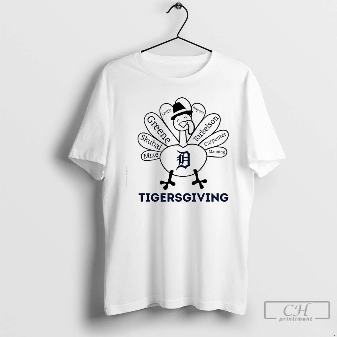 Premium Thanksgiving With Detroit Tigers Heroes T Shirts Hoodie, Sweatshirt | InkNestWear.com