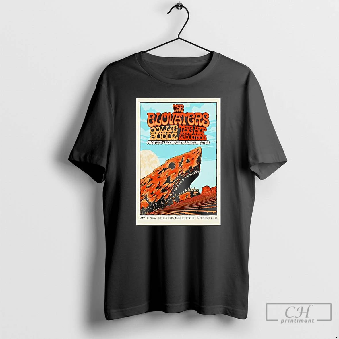 Premium The Elovaters May 17 2026 Red Rocks Amphitheatre Morrison T Shirts Hoodie, Sweatshirt | InkNestWear.com