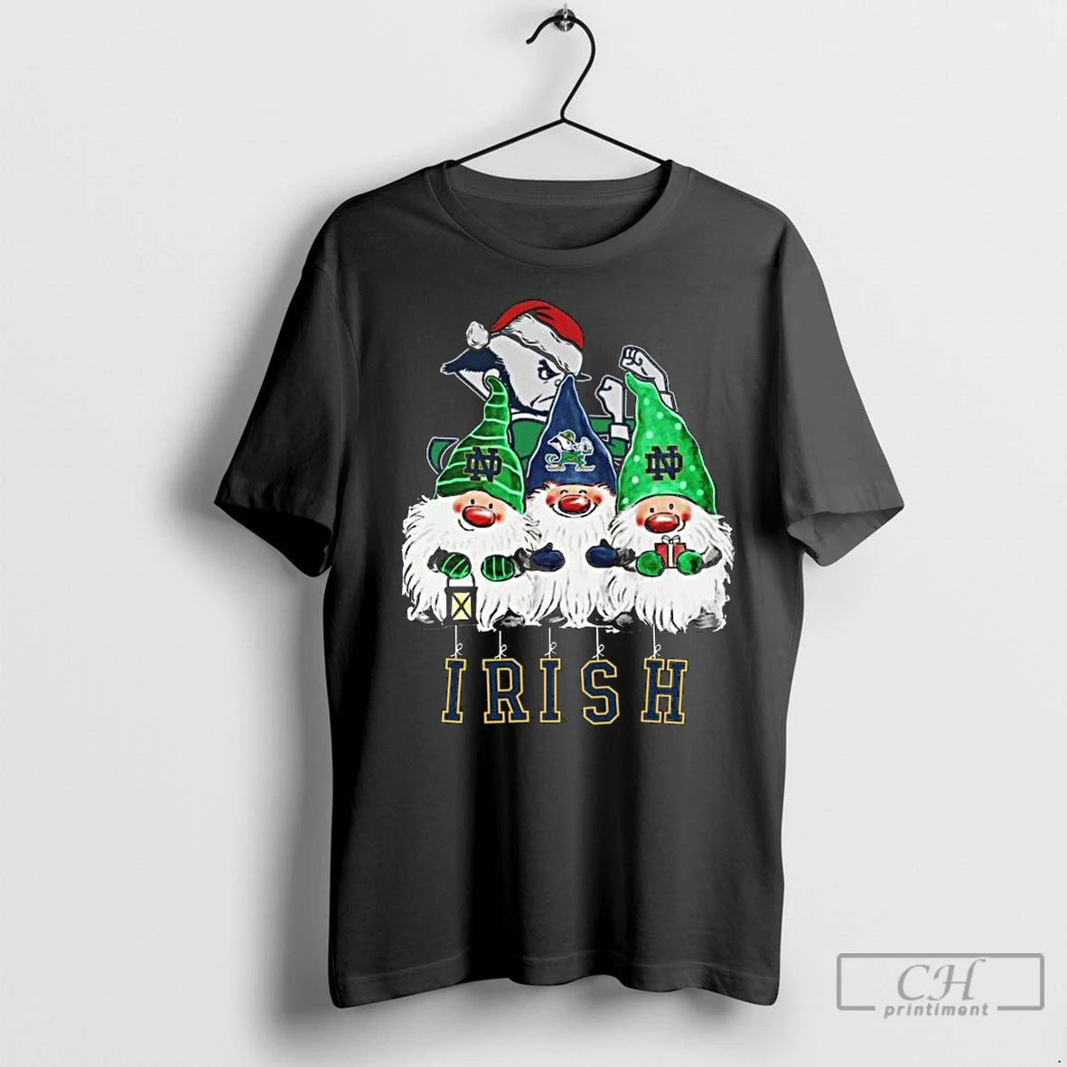Premium The Gnomes X Notre Dame Fighting Irish Merry Christmas 2025 Long Sleve T-Shirts, Hoodie, Sweatshirt | InkNestWear.com