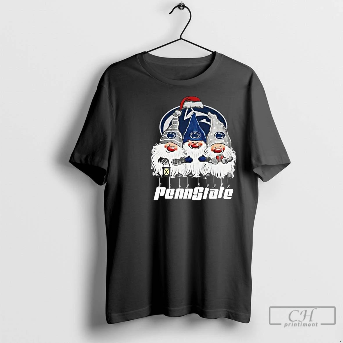 Gnomes X Penn State Nittany Lions Merry 2025 Circle Black T-Shirts, Hoodie, Sweatshirt