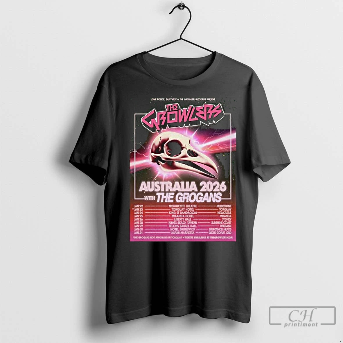 Premium The Growlers Australia 2026 Tour Long Sleve T-Shirts, Hoodie, Sweatshirt | InkNestWear.com