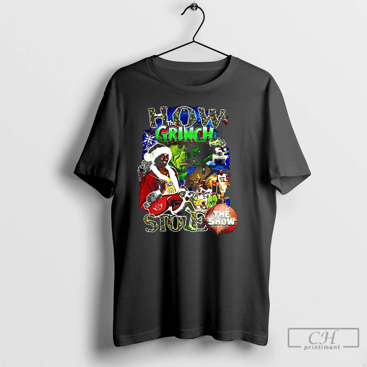Premium The Mamba X How The Grinch Stole The Show Christmas T Shirts Hoodie, Sweatshirt | InkNestWear.com