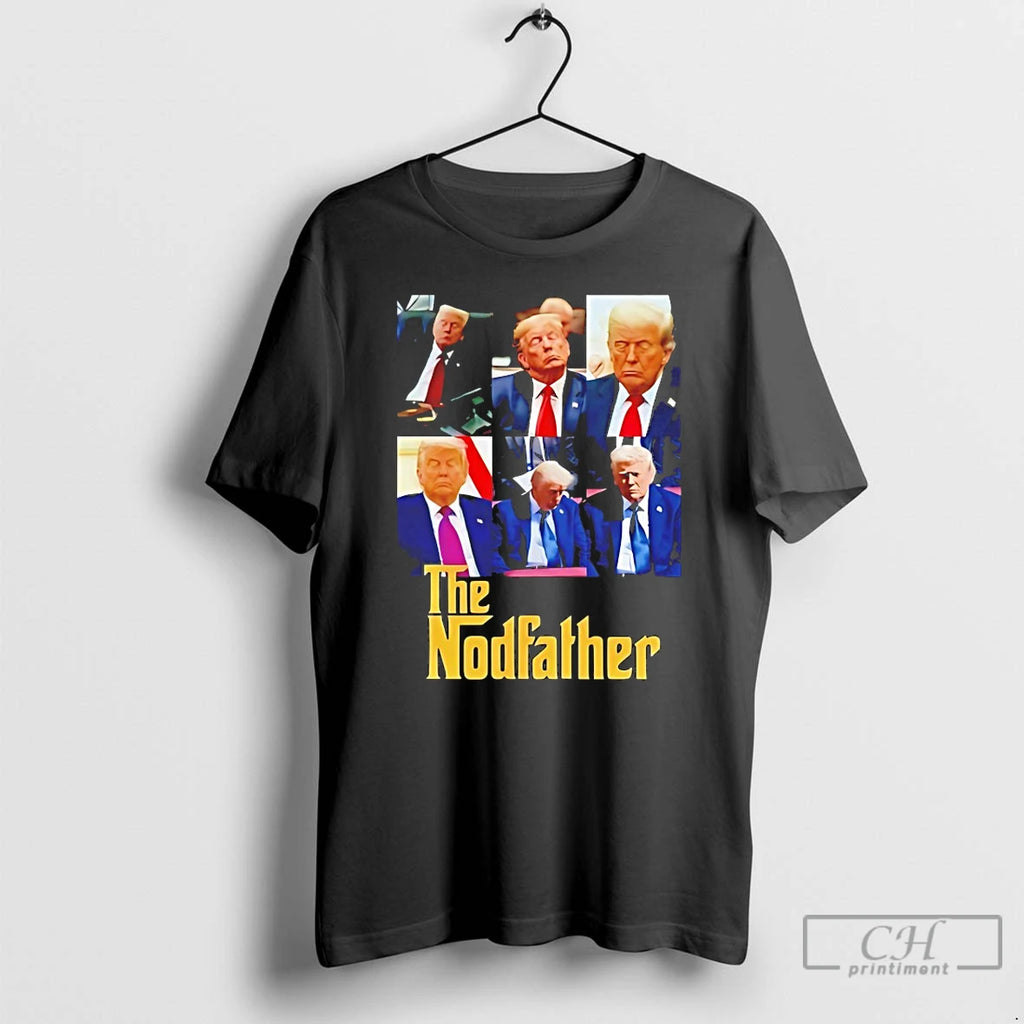 Premium The Nodfather Trump Sleeping T Shirts Hoodie, Sweatshirt | InkNestWear.com