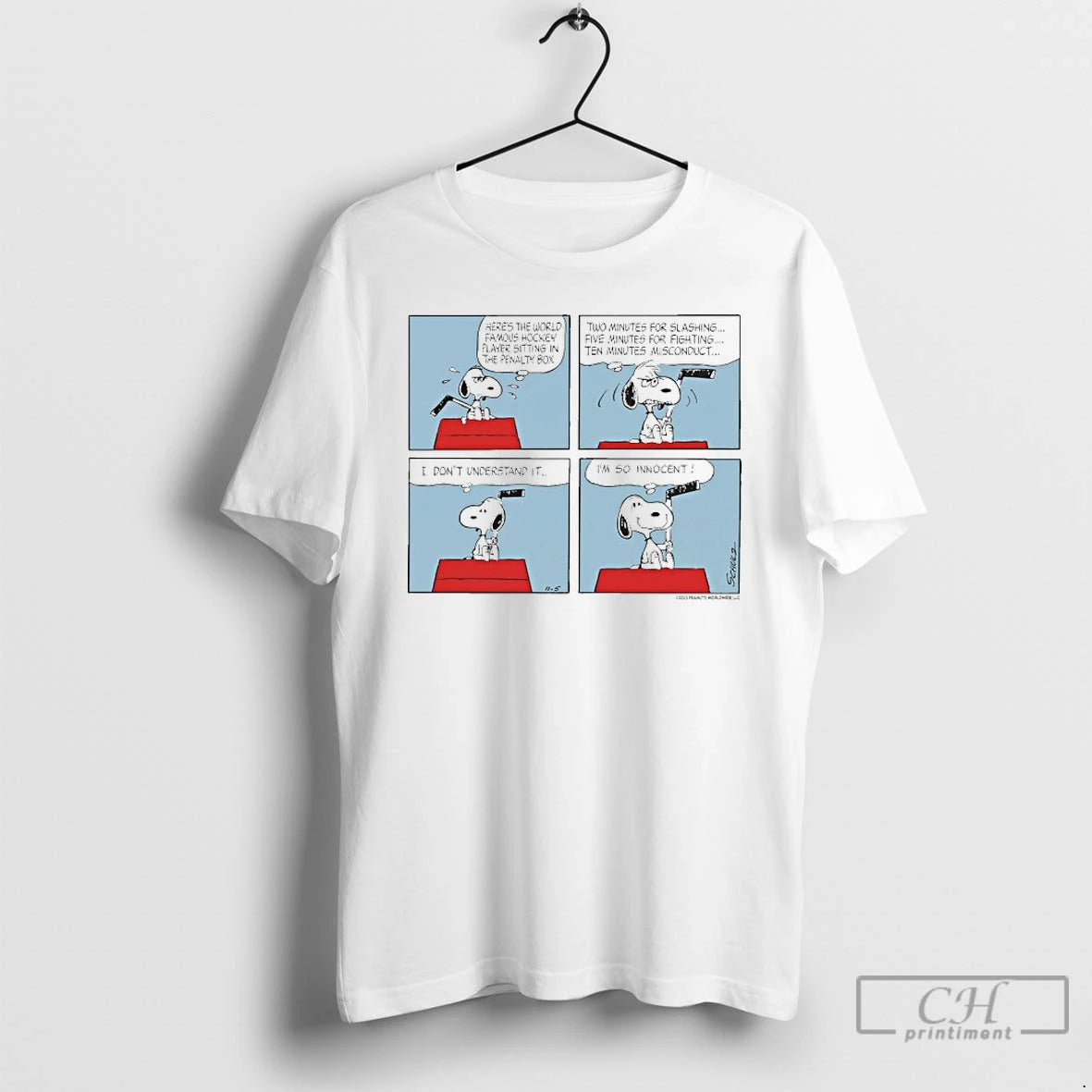 Premium The Peanuts X Usa Hockey Penalty Box T-Shirts, Hoodie, Sweatshirt | InkNestWear.com