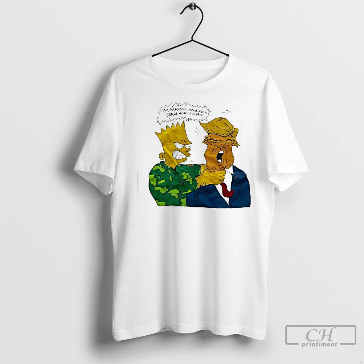 Premium The Simpsons Donald Trump Parody Im Making America Great Again Man T-Shirts, Hoodie, Sweatshirt | InkNestWear.com