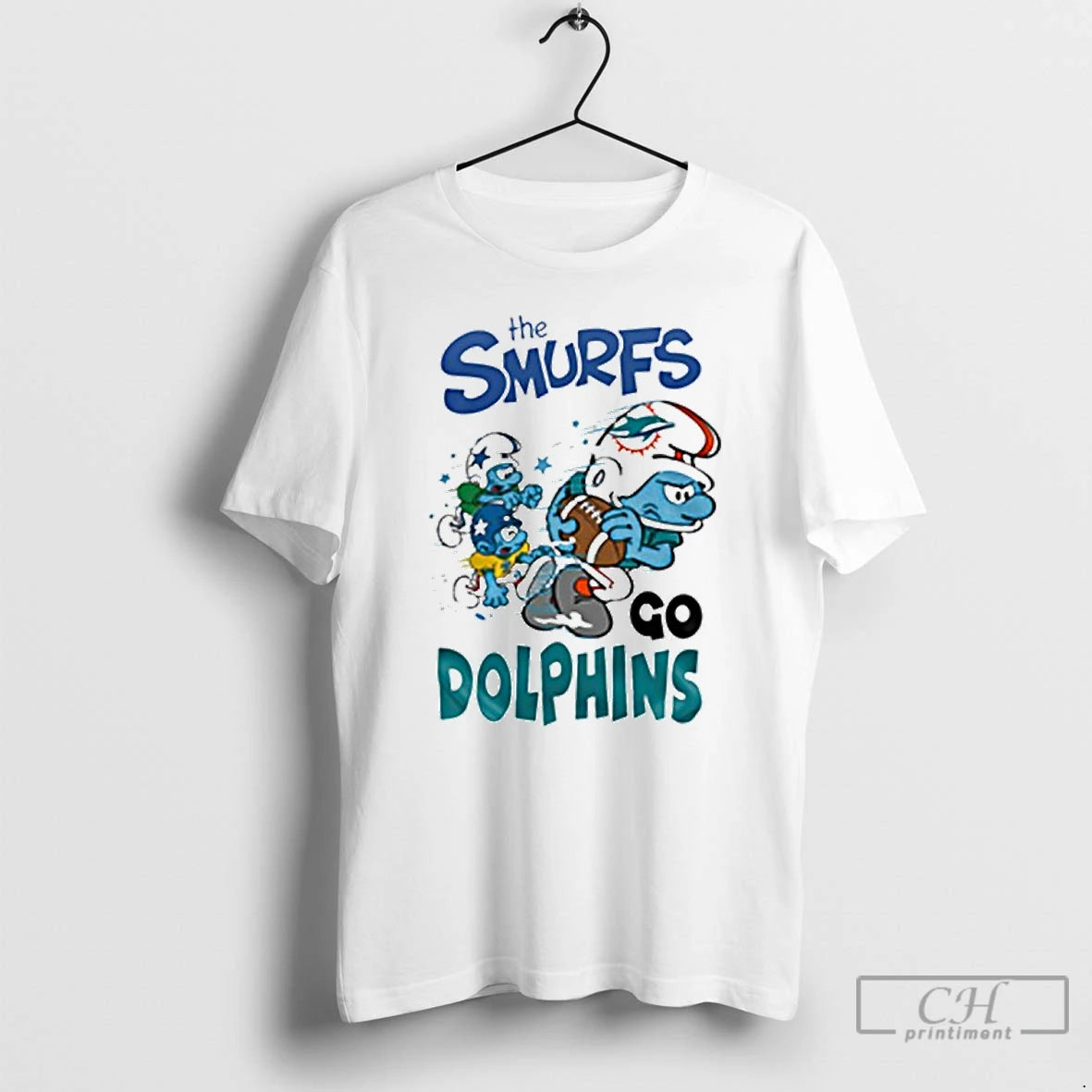 Premium The Smurfs Baseball Go Dolphins T-Shirts, Hoodie, Sweatshirt | InkNestWear.com