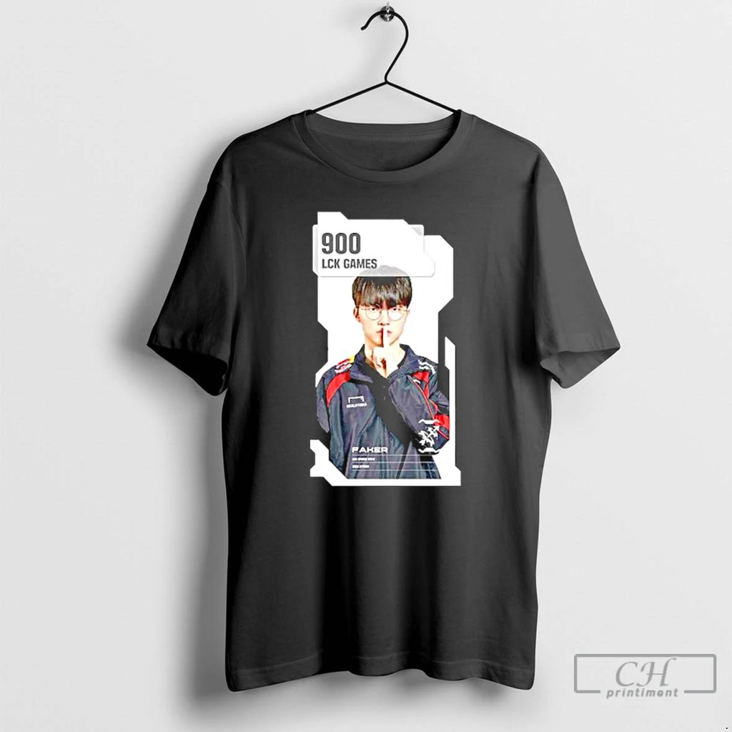 Premium The T1 Faker Close Up The Legend 900 Lck Games T Shirts Hoodie, Sweatshirt | InkNestWear.com