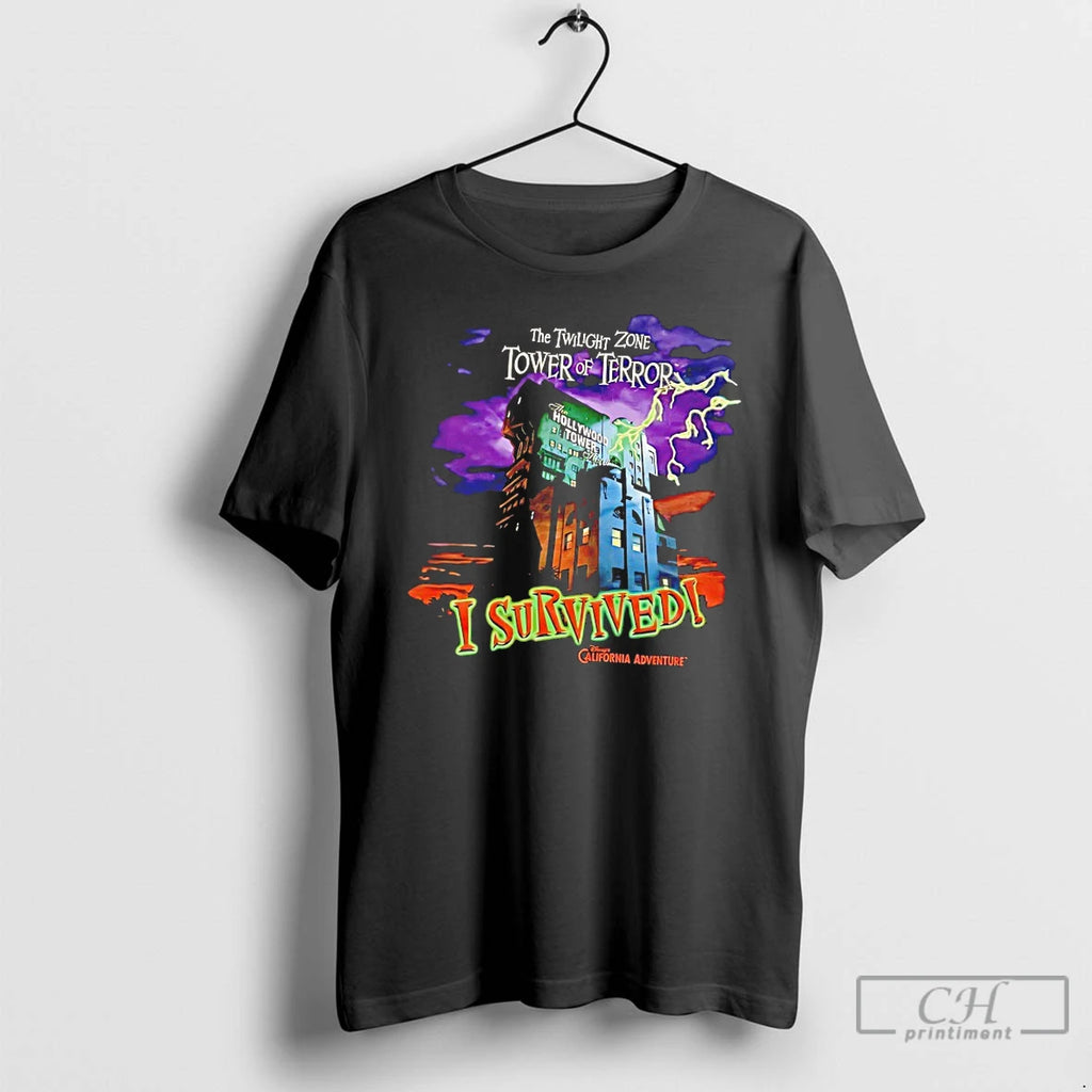 Premium The Twilight Zone Tower Of Terror I Survived T-Shirts, Hoodie, Sweatshirt | InkNestWear.com