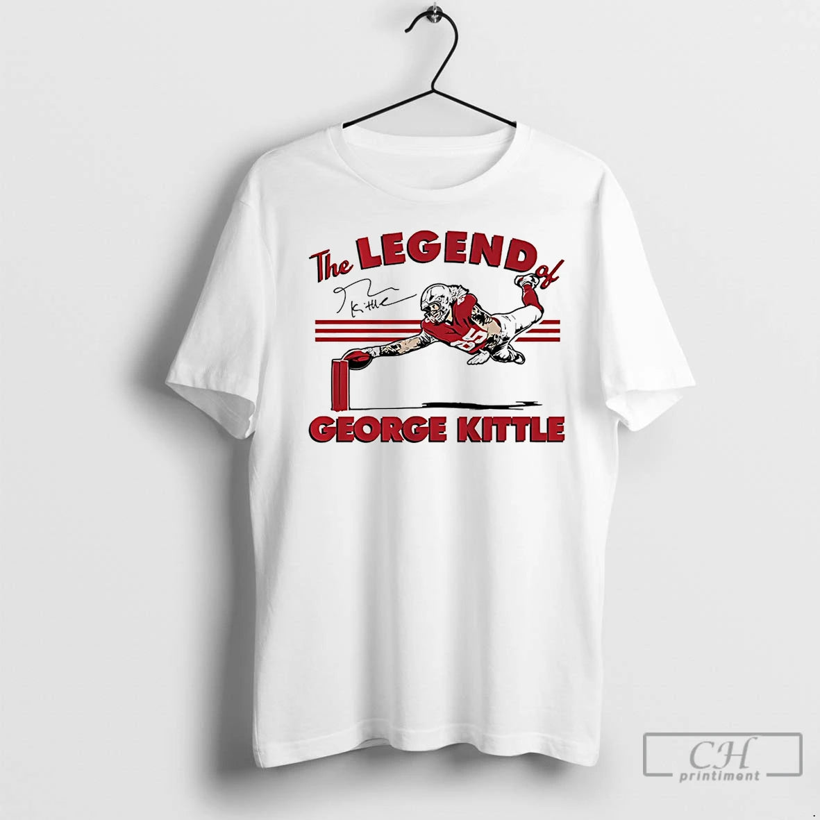 Premium The Legend Of George Kittle Catch Signature T-Shirts, Hoodie, Sweatshirt | InkNestWear.com