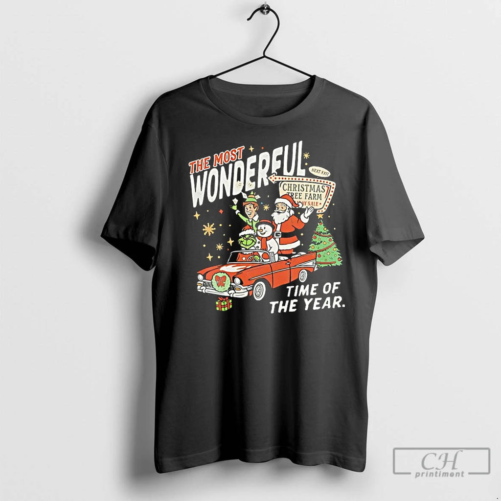 Premium The Most Wonderful Time Of The Year Christmas Tree Farm T-Shirts, Hoodie, Sweatshirt | InkNestWear.com
