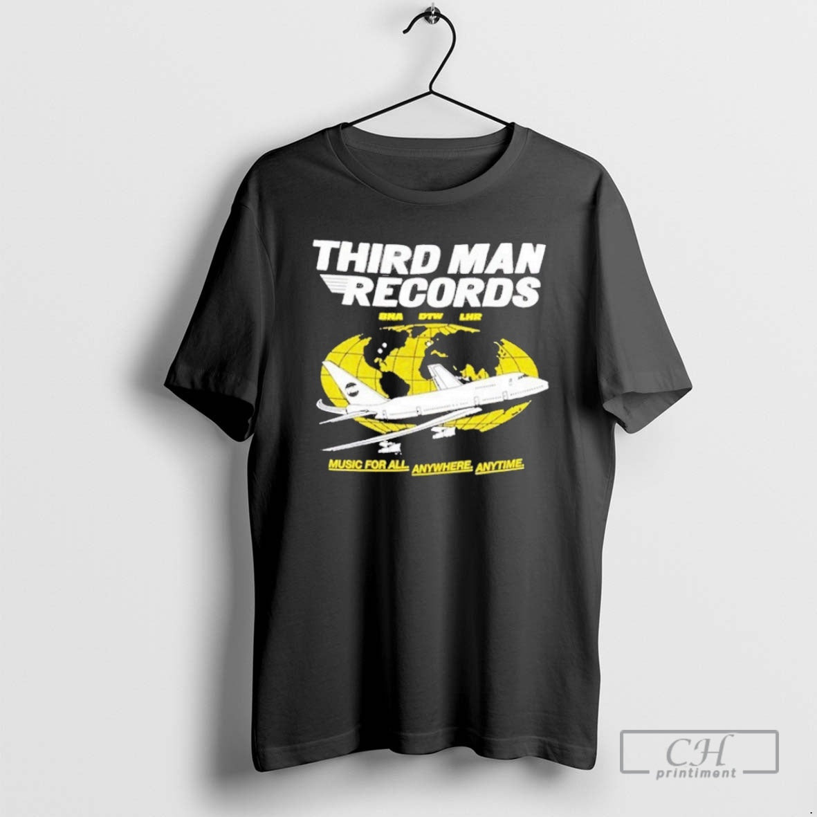 Premium Third Man Records X Music For All Anywhere Anytime Valley Archive Planet Globe T-Shirts, Hoodie, Sweatshirt