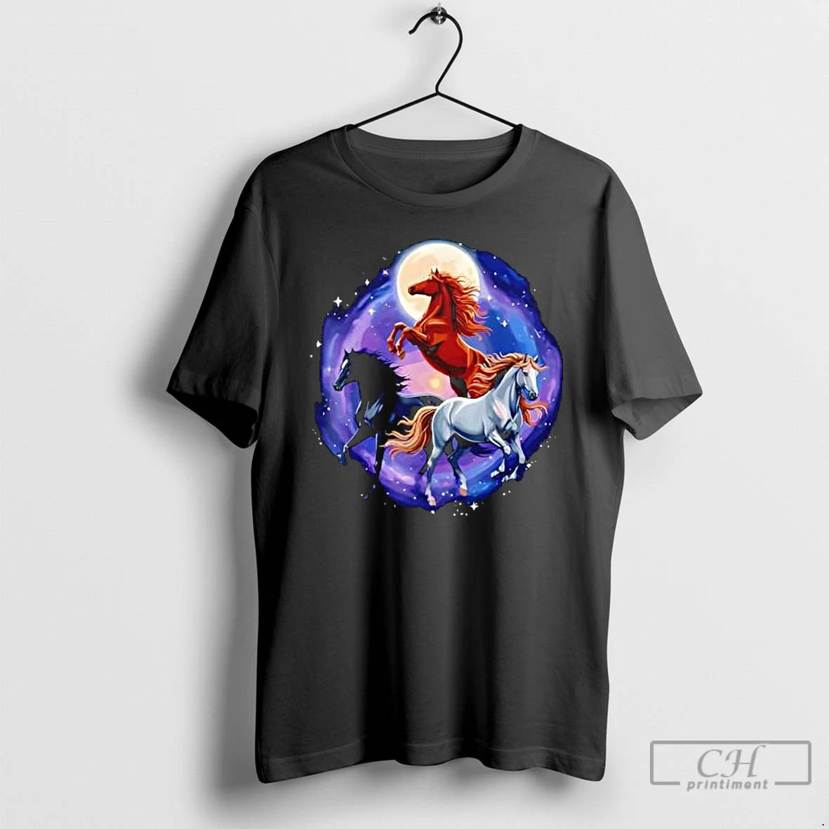 Premium Three Moon Funny Horse T Shirts Hoodie, Sweatshirt | InkNestWear.com